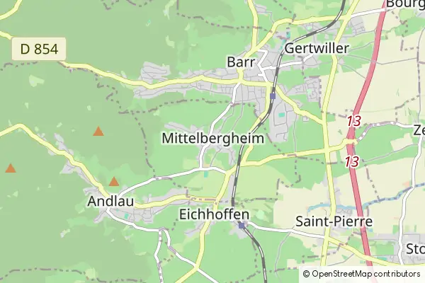 Karte Mittelbergheim