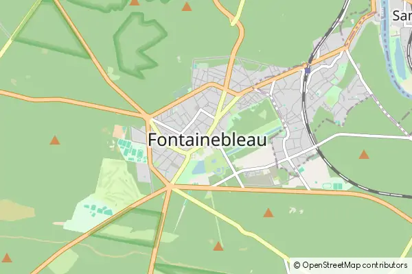 Karte Fontainebleau