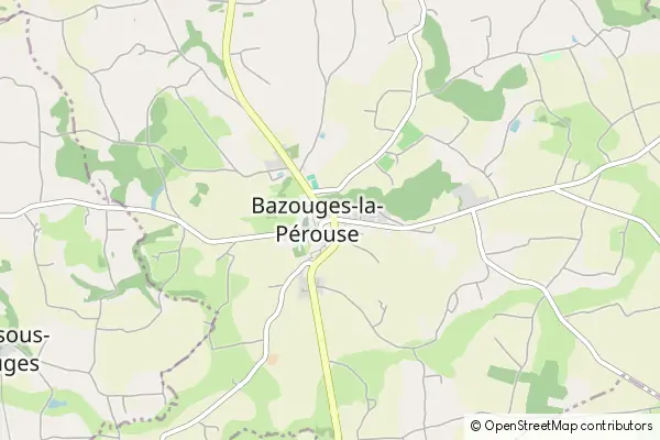 Karte Bazouges-la-Pérouse