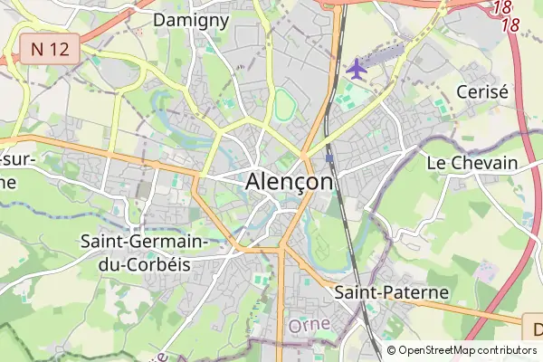 Karte Alençon