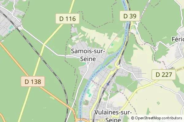 Karte Samois-sur-Seine