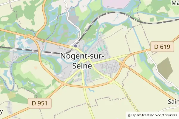 Karte Nogent-sur-Seine