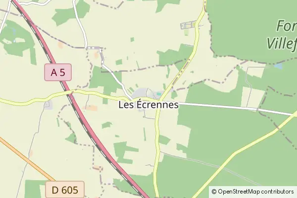 Karte Les Écrennes