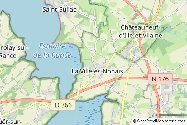 Karte La Ville-ès-Nonais