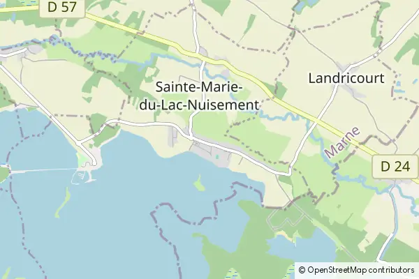 Karte Sainte-Marie-du-Lac-Nuisement