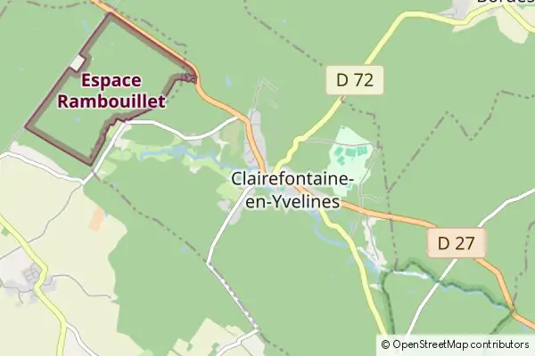 Karte Clairefontaine-en-Yvelines