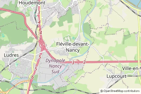 Karte Fléville-devant-Nancy