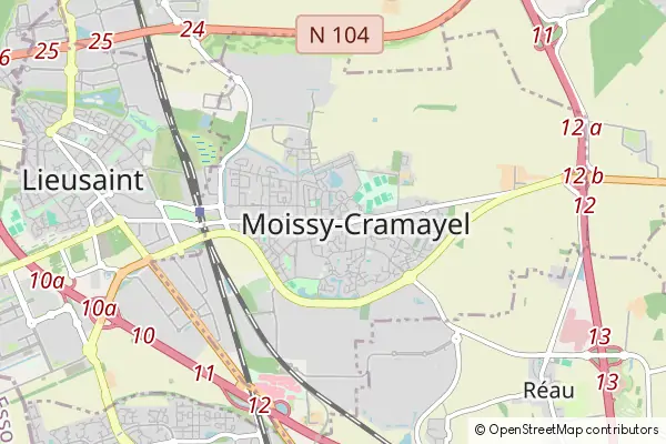 Karte Moissy-Cramayel