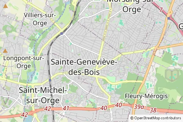 Karte Sainte-Geneviève-des-Bois