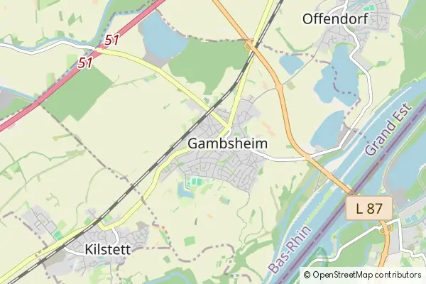 Karte Gambsheim