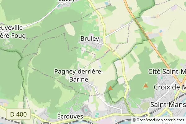 Karte Pagney-derrière-Barine