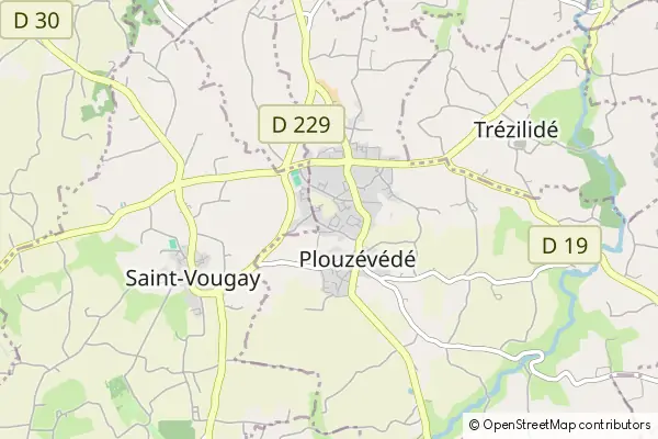 Karte Plouzévédé