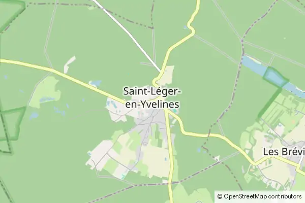 Karte Saint-Leger en Yvelines