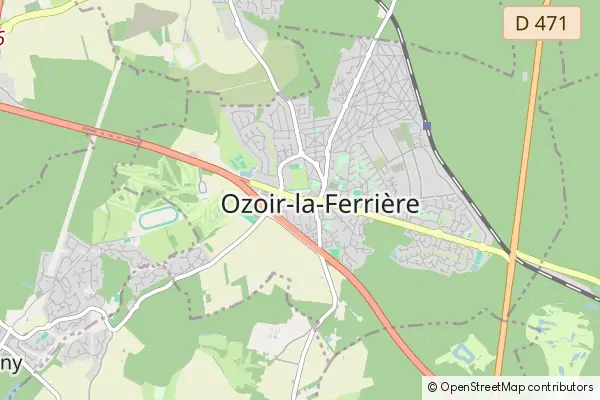 Karte Ozoir la Ferriere