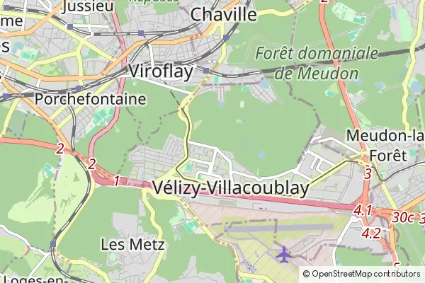 Karte Vélizy-Villacoublay