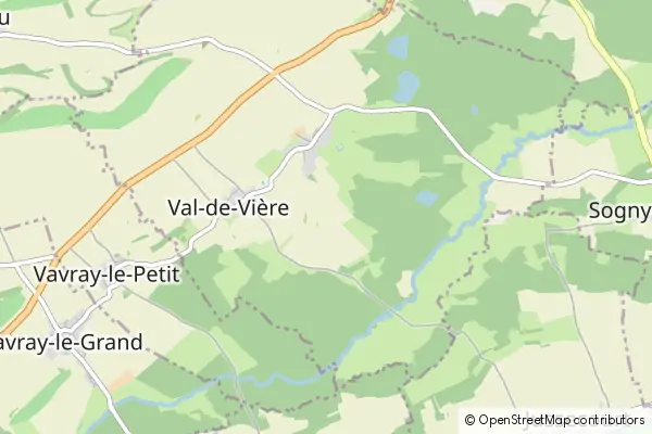 Karte Val-de-Vière