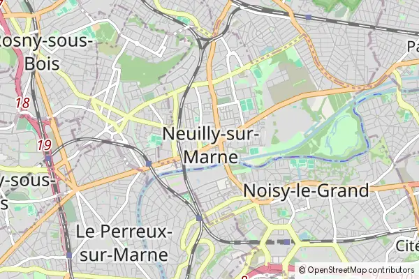 Karte Neuilly-sur-Marne