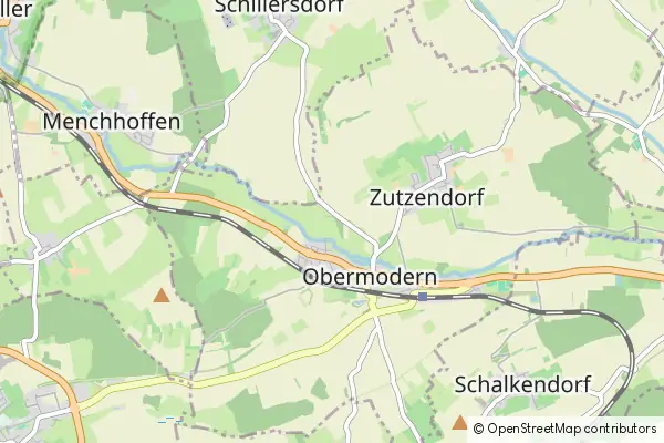 Karte Obermodern-Zutzendorf