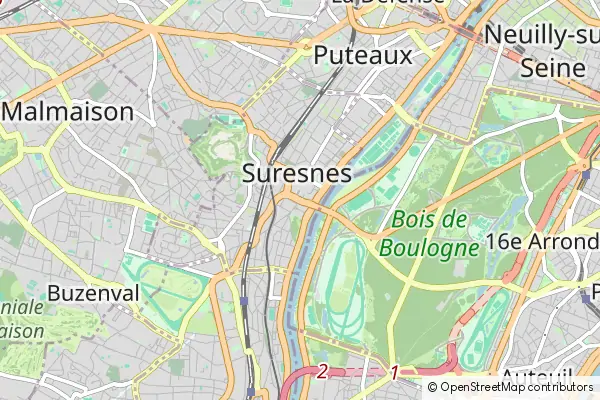 Karte Suresnes