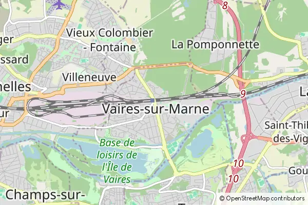 Karte Vaires-sur-Marne