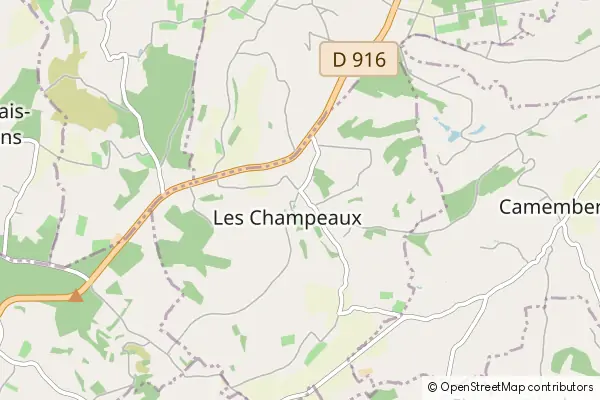 Karte Les Champeaux