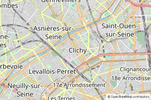 Karte Clichy