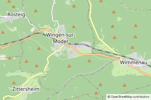 Karte Wingen-sur-Moder