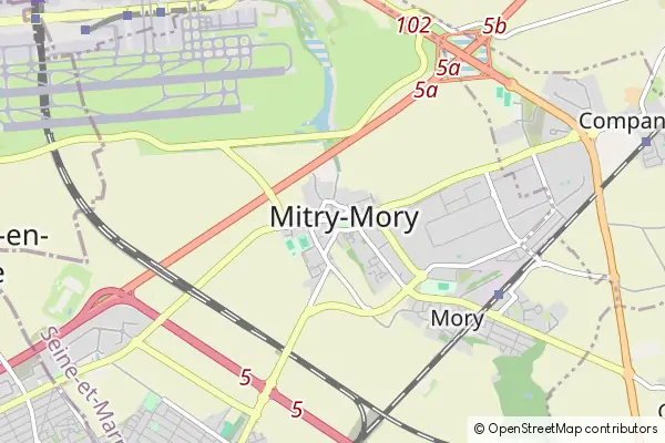 Karte Mitry-Mory