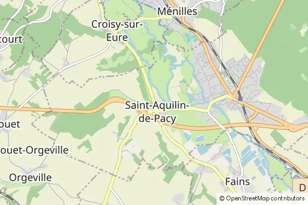 Karte Saint-Aquilin-de-Pacy