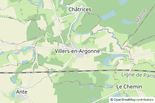 Karte Villers-en-Argonne