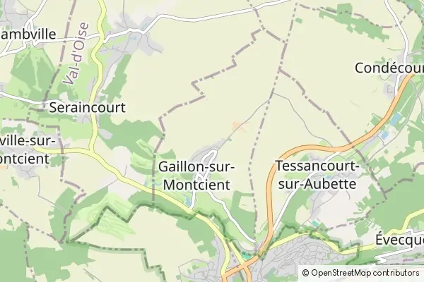 Karte Gaillon-sur-Montcient