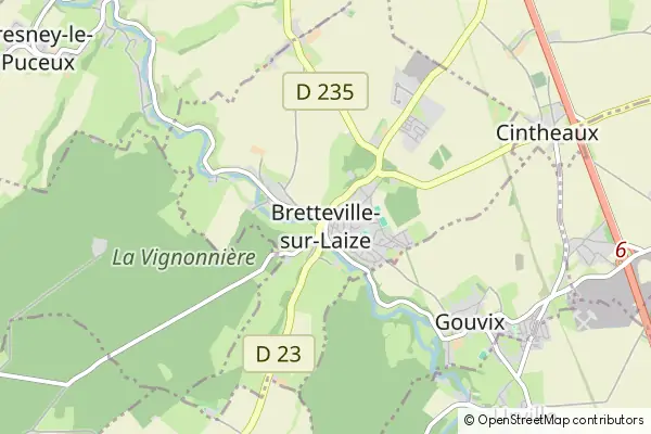 Karte Bretteville-sur-Laize