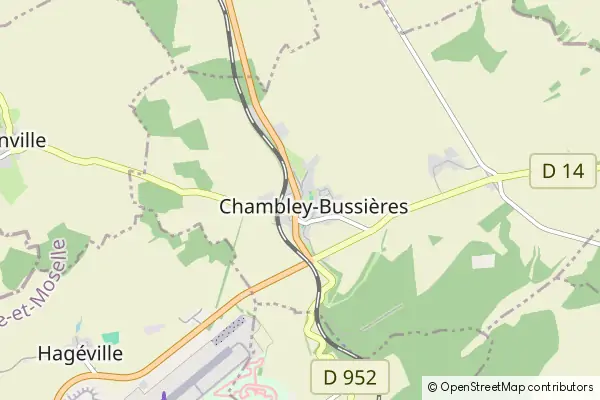 Karte Chambley-Bussieres