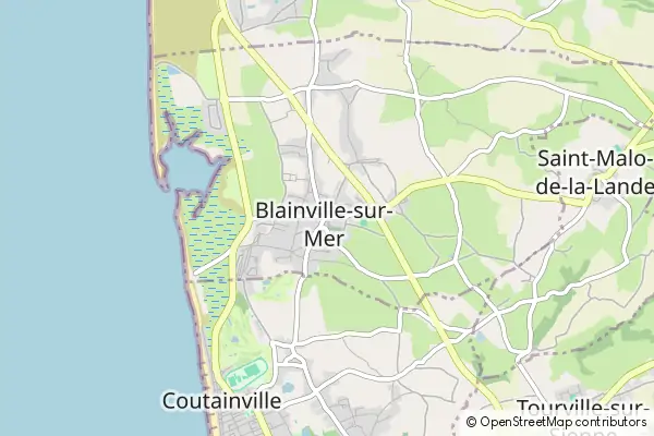 Karte Blainville-sur-Mer