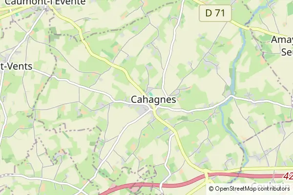 Karte Cahagnes