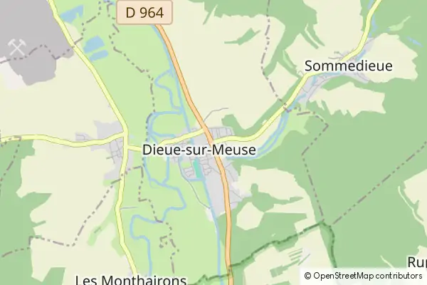 Karte Dieue-sur-Meuse