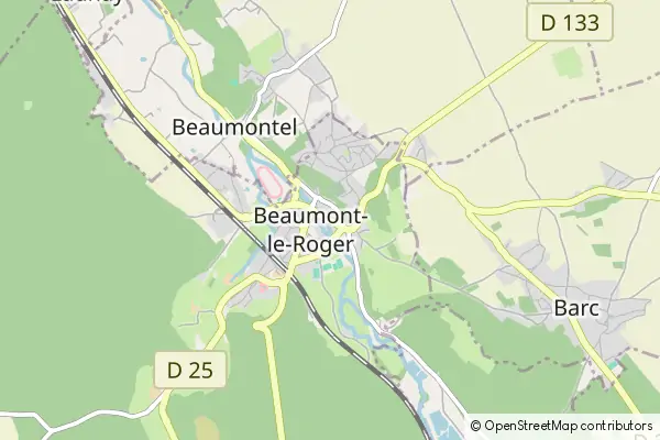 Karte Beaumont-le-Roger