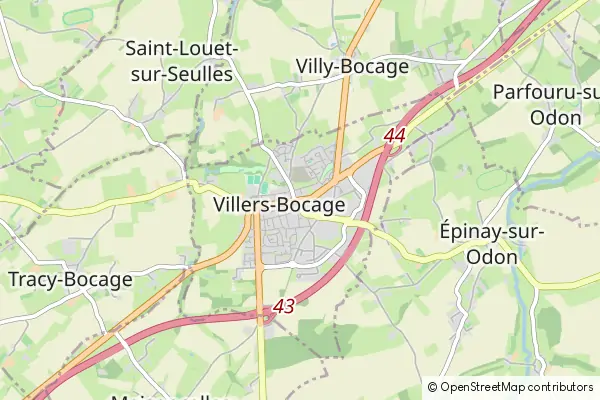 Karte Villers-Bocage