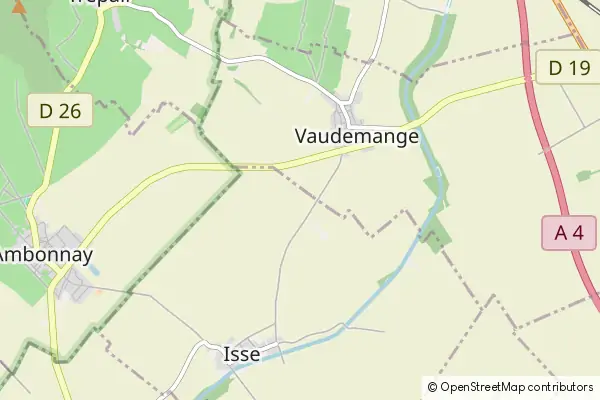 Karte Vaudemange