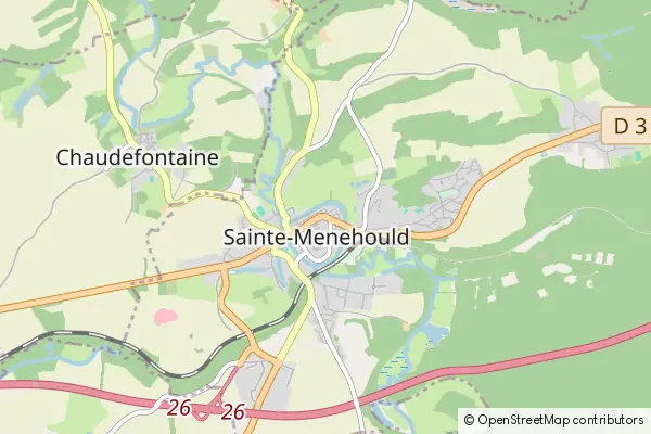 Karte Sainte-Menehould