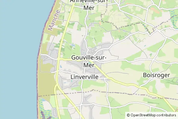 Karte Gouville-sur-Mer