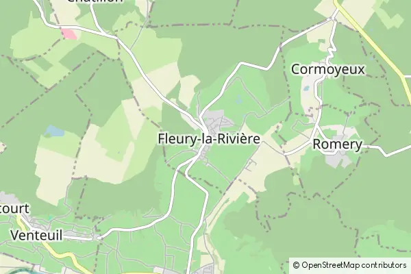 Karte Fleury-la-Rivière