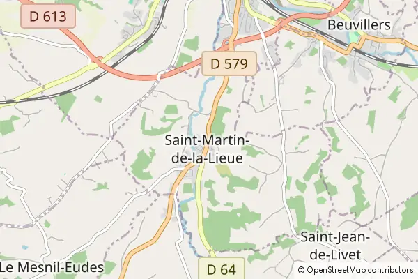 Karte Saint-Martin-de-la-Lieue