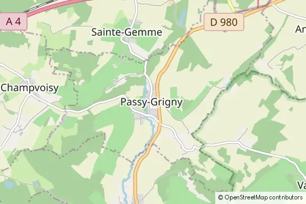 Karte Passy-Grigny