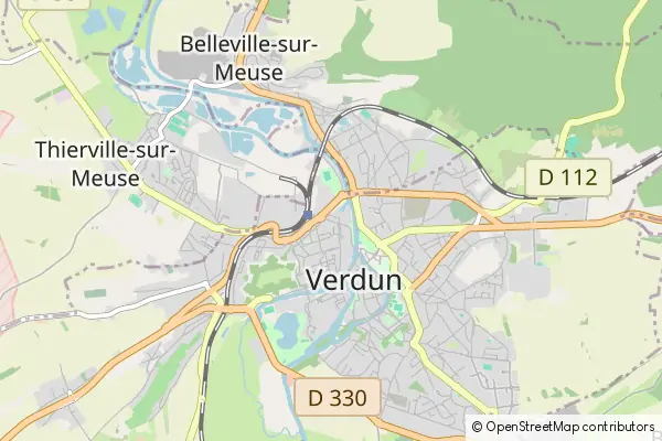 Karte Verdun