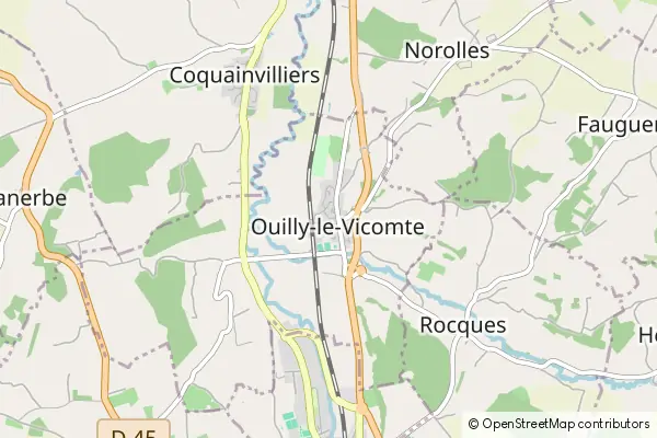 Karte Ouilly-le-Vicomte