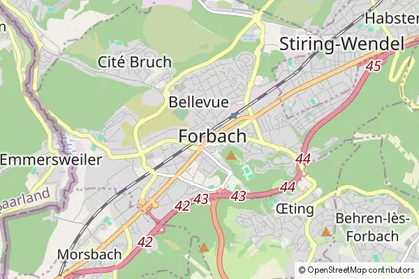 Karte Forbach