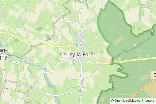 Karte Cerisy-la-Forêt