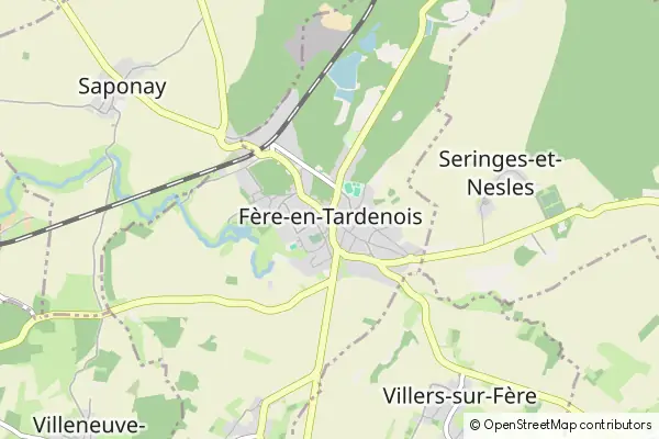 Karte Fère-en-Tardenois