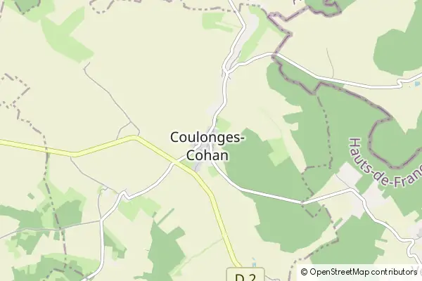 Karte Coulonges-Cohan